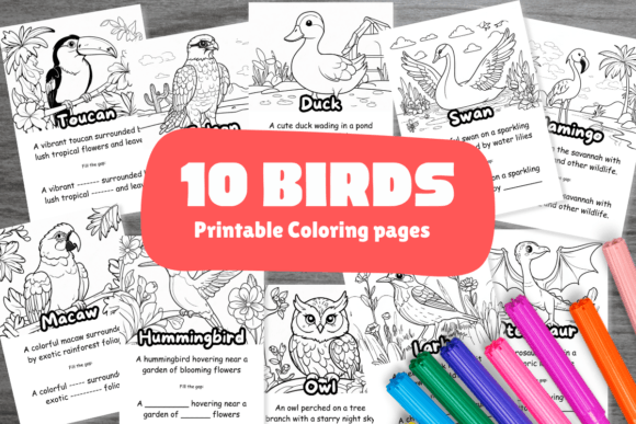 Download Easy Birds Coloring Pages for Kids - Pages Collection