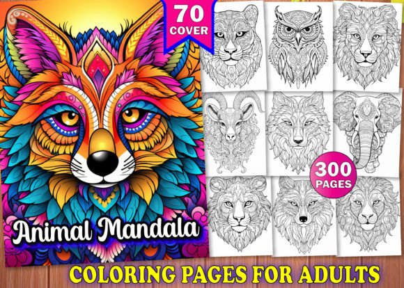 Download 300 Adults Animal Mandala Coloring Pages - Pages Collection