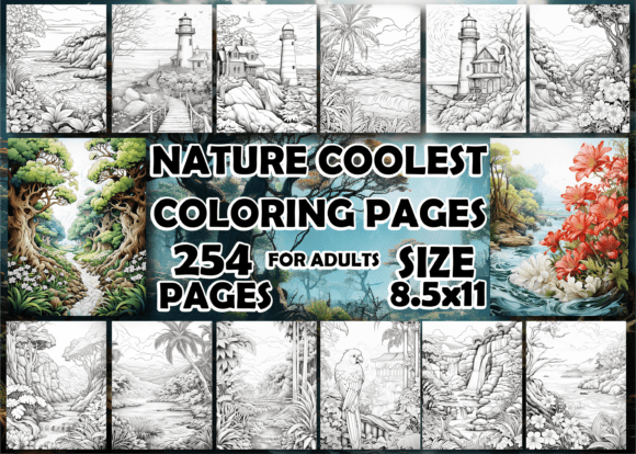Download Nature Coolest Coloring Pages for Adults - Pages Collection