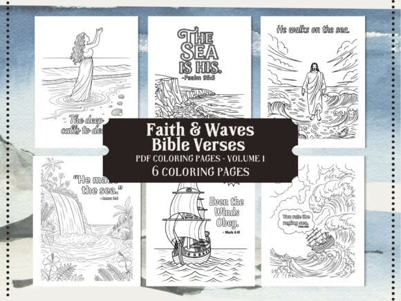 Download Faith &amp; Waves Ocean Theme Coloring Pages - Pages Collection