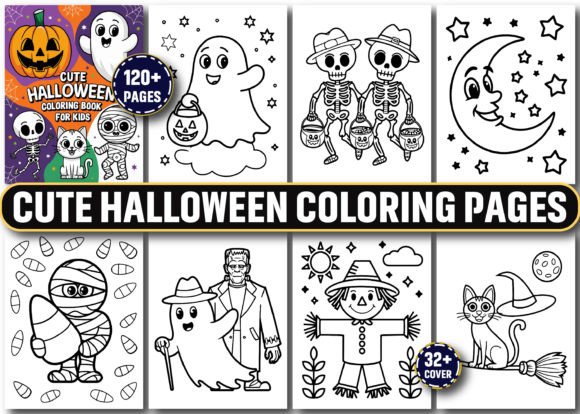 Download Cute Halloween Coloring Pages for Kids - Pages Collection
