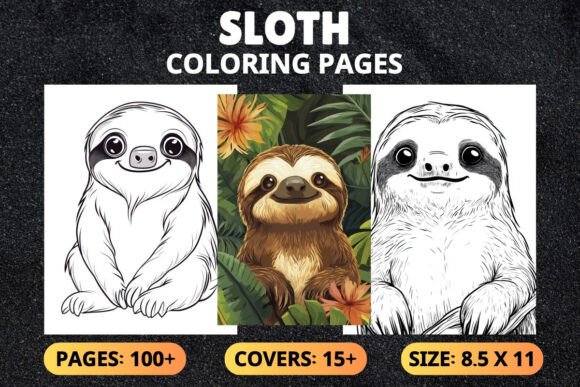 Download Sloth Coloring Pages for Kids - Pages Collection